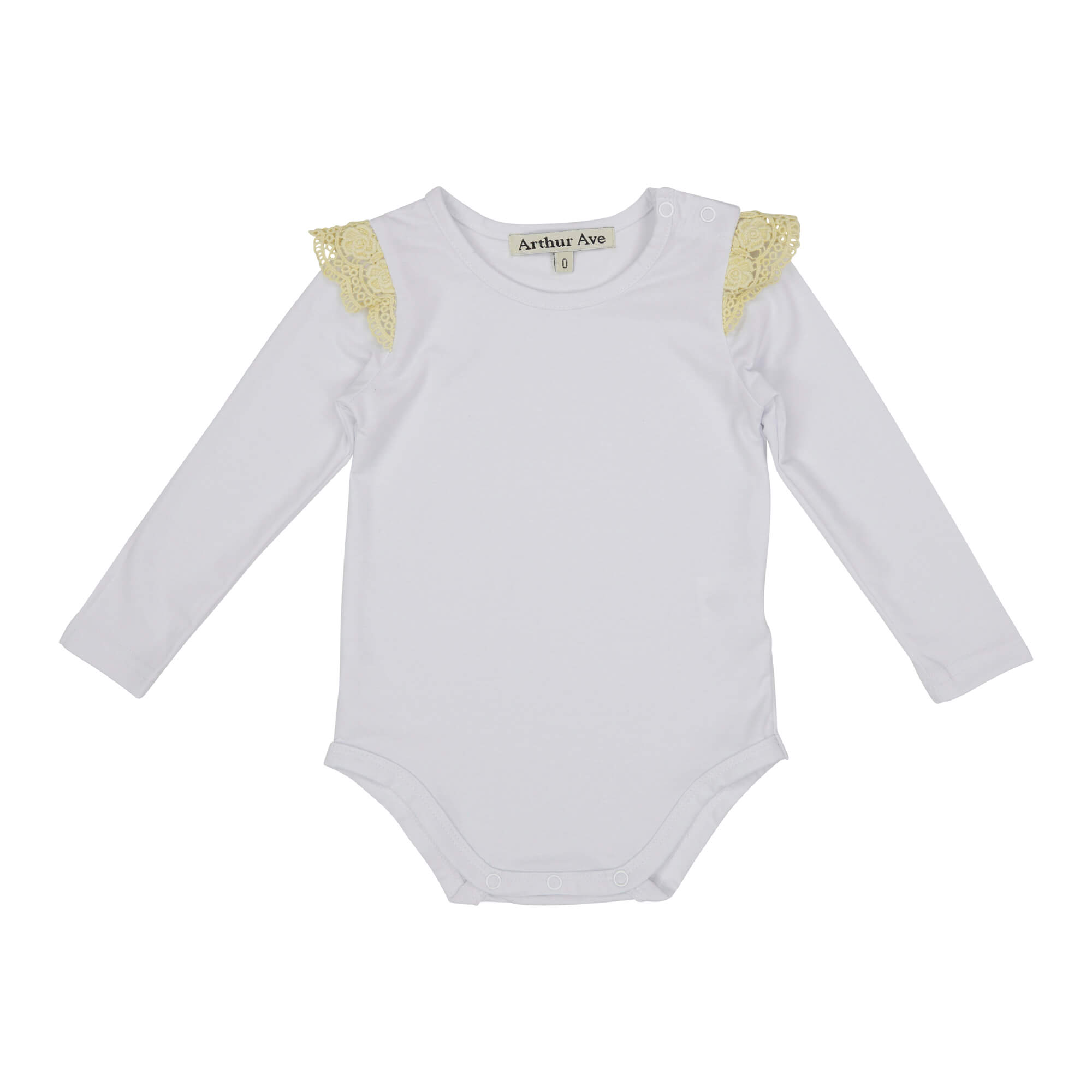 Lace White Onesie Arthur Ave