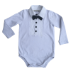 Long Sleeve White Formal Onesie.