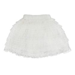 White Lace Skirt Fl (1)