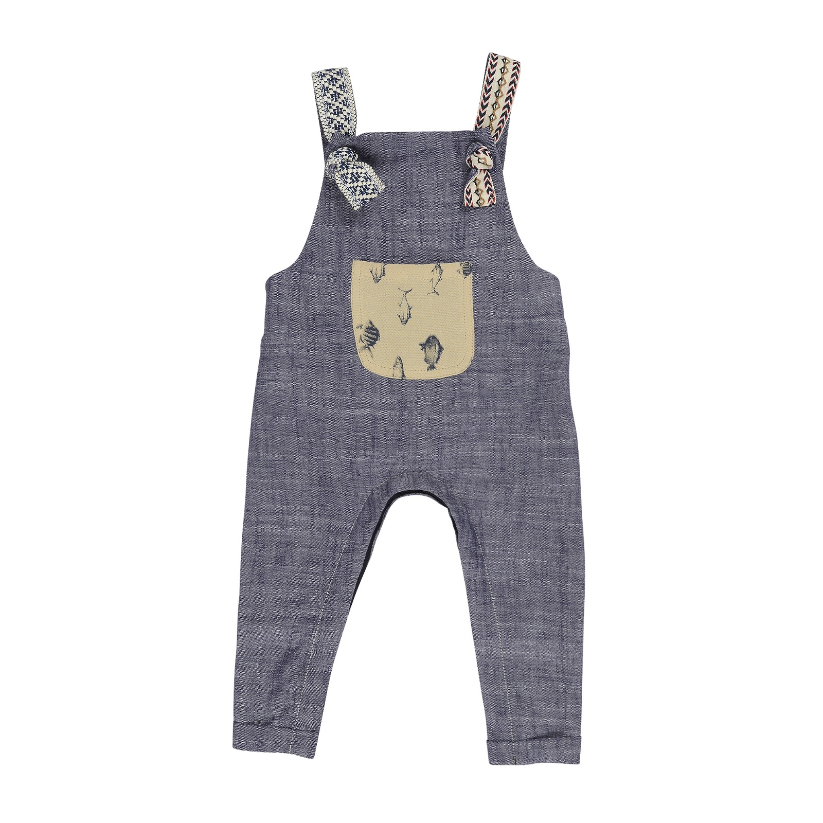 Boys Soft denim overalls - Arthur Ave