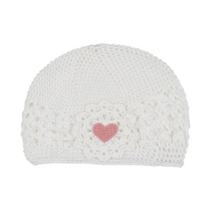 Milk White Heart Soft Hat