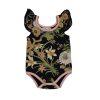 Black Wild Flower Onesie