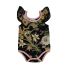 Black Wild Flower Onesie