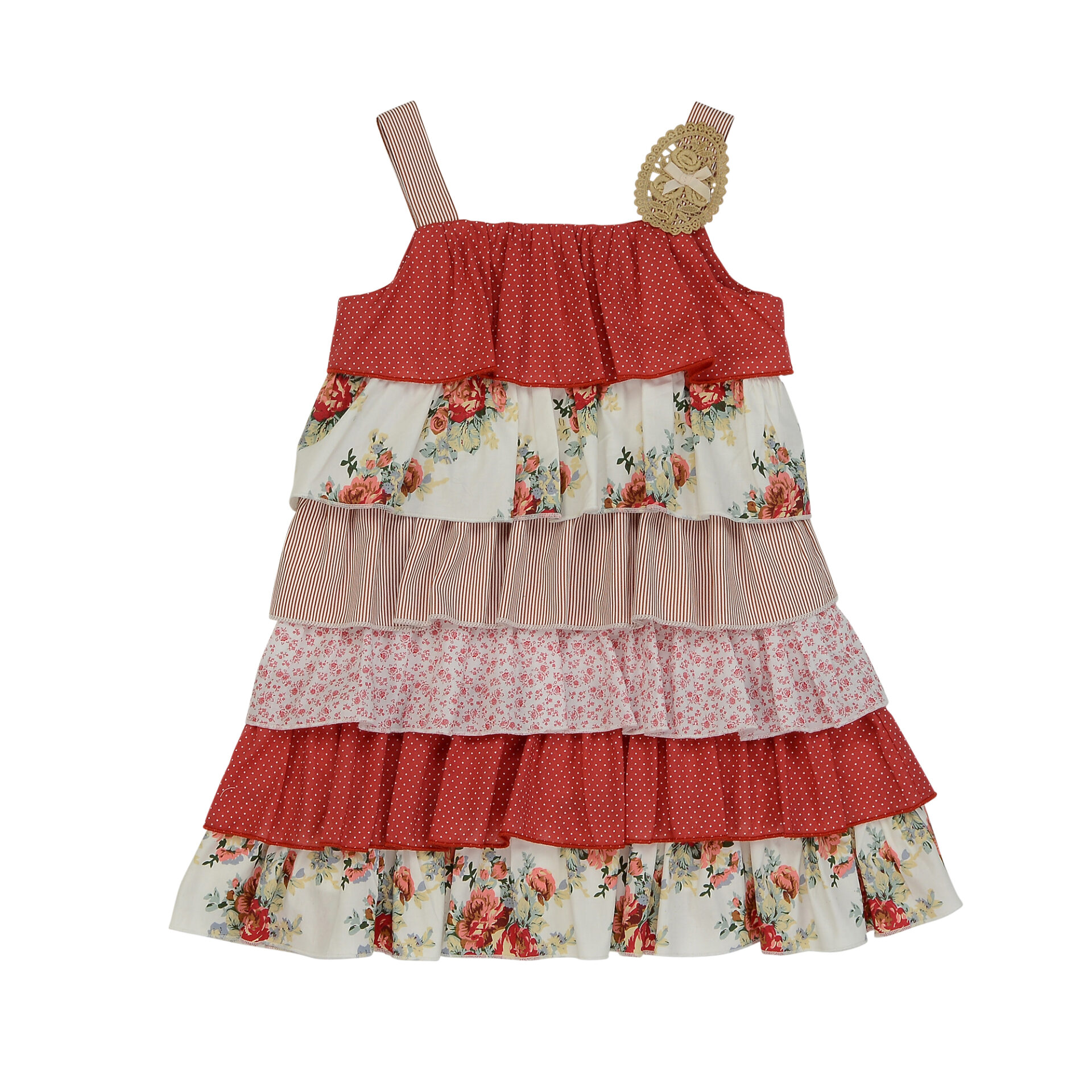 RED LAYERED DRESS - Arthur Ave