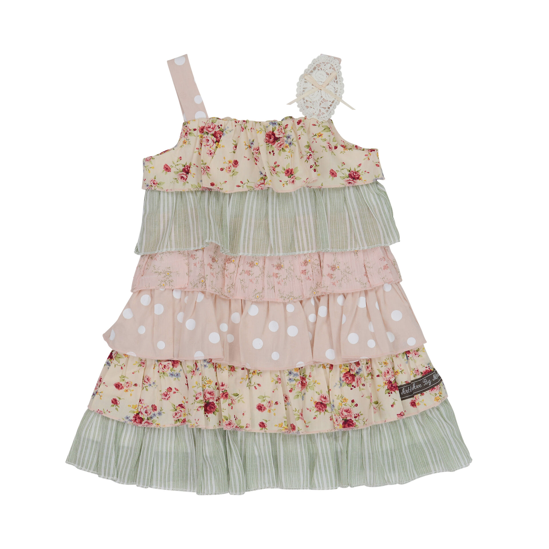 Pink mint layered dress - Arthur Ave