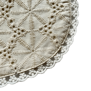 Chantilly Cream Broderie Anglaise Bib 1