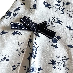 Classic navy bow dress