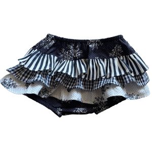 Navy rose frilly bums