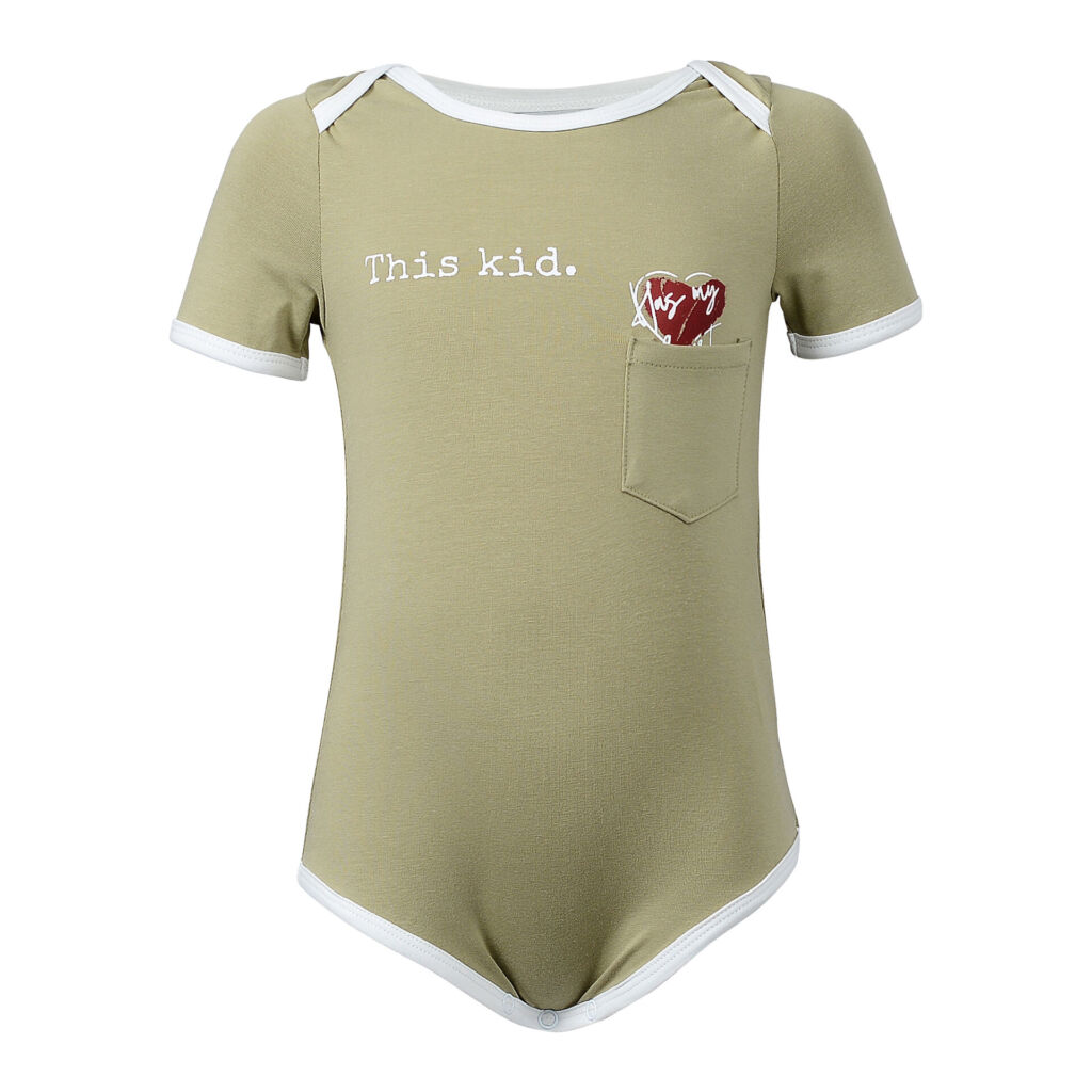 Olive green onesie sales baby
