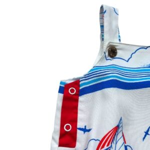 Arthur Ave Nautical print overalls gender neutral sailor