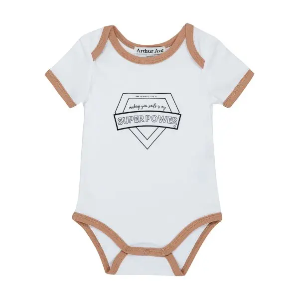 Byron Bay Tan Neck Super Power Onesie
