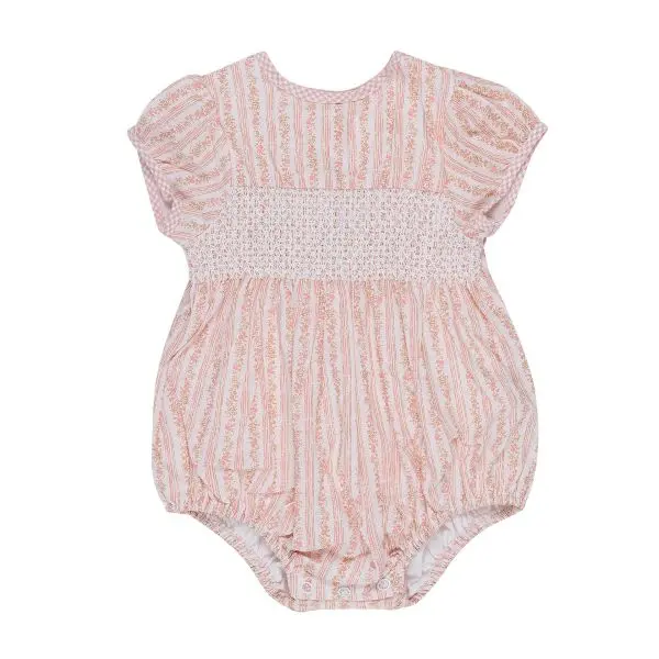 London Pink Smock Playsuit