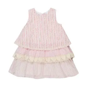 London Pink Toddler Layered Dress
