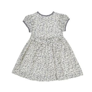 Neutral Love Floral Smock Dress Back