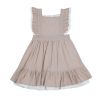 Neutral Love Frilly Girls Dress