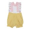 Summer Fresh Frilly Sleeve Overalls