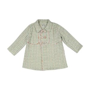 Tweed mint coat