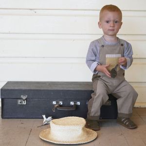 neutral long overalls