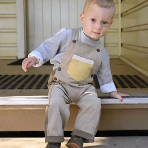 neutral long overalls