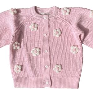 Deicate pink flower cardigan