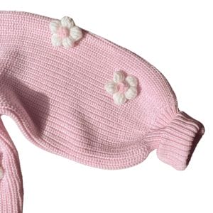 Deicate pink flower cardigan