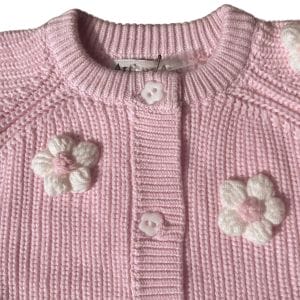 Deicate pink flower cardigan