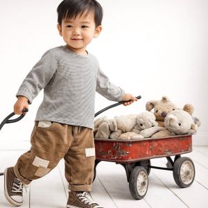 Corduroy Patchy Pants