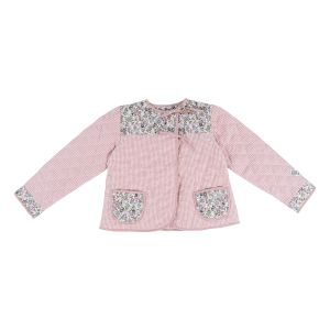 Purple Floral  Quilted Coat