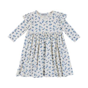 Soft Cotton Dress - Classic Navy Rose