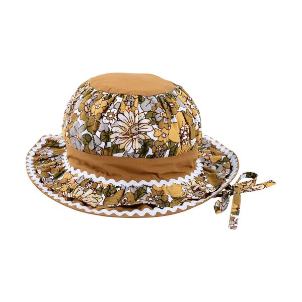 Vintage Flower Layered Hat