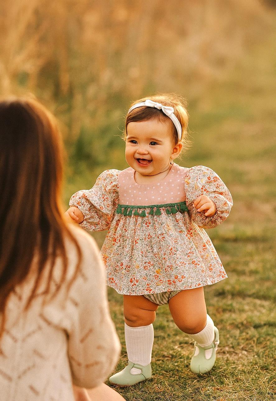 Winter Bloom Full Arm Playsuit - Image 2