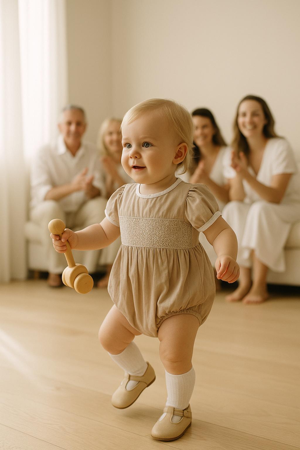 "Neutral Love" Smock Playsuit - Image 2