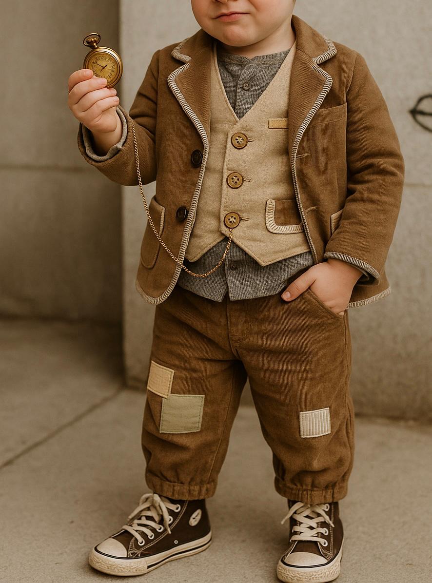 Corduroy Patchy Pants - Image 3