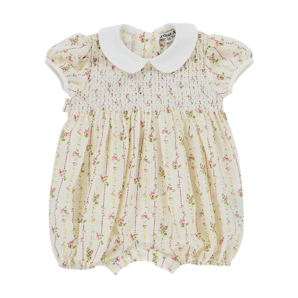 Dusty Rose Lemon Peter Pan Playsuit