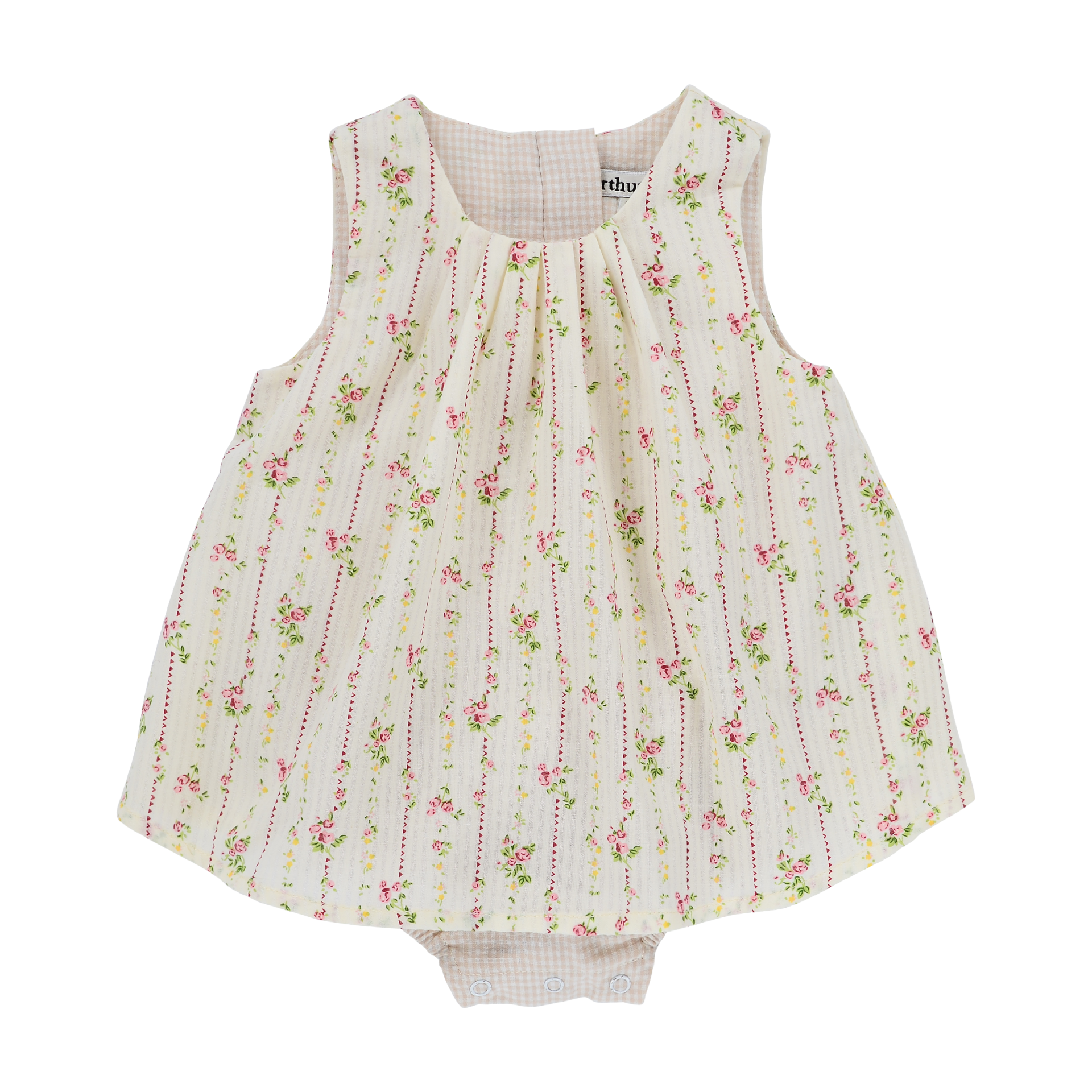 Dusty Rose Lemon Pleat Playsuit